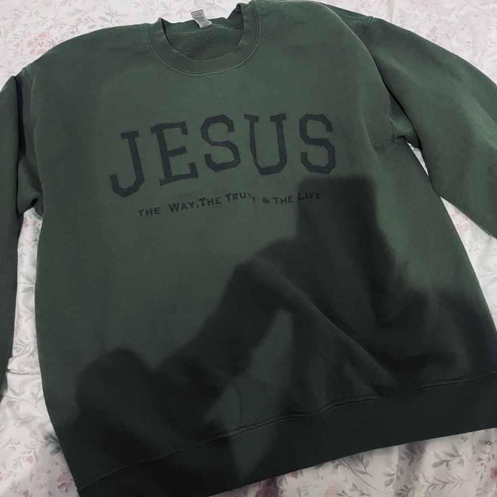 Green JESUS Sweatshirt